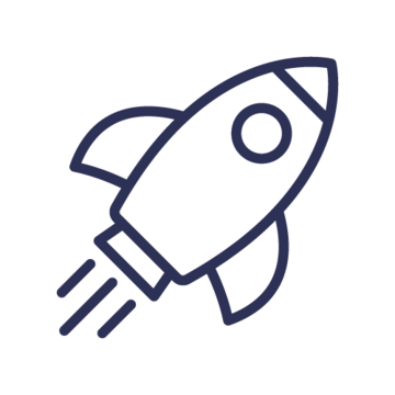 Icon zeigt eine Rakete