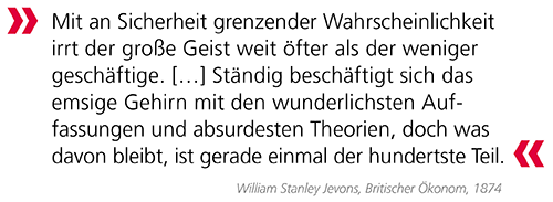 Das Bild zeigt ein Zitat von William Stanley Jevons