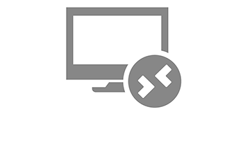 Das Icon zeigt einen grauen Bildschirm mit einem Remote-Zeichen auf weißem Hintergrund.