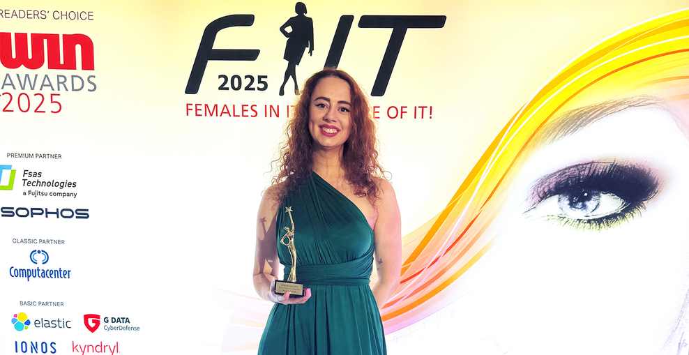 Merle Schmidt bei den Win Awards